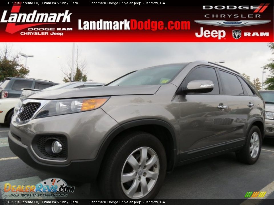 2012 Kia Sorento LX Titanium Silver / Black Photo #1