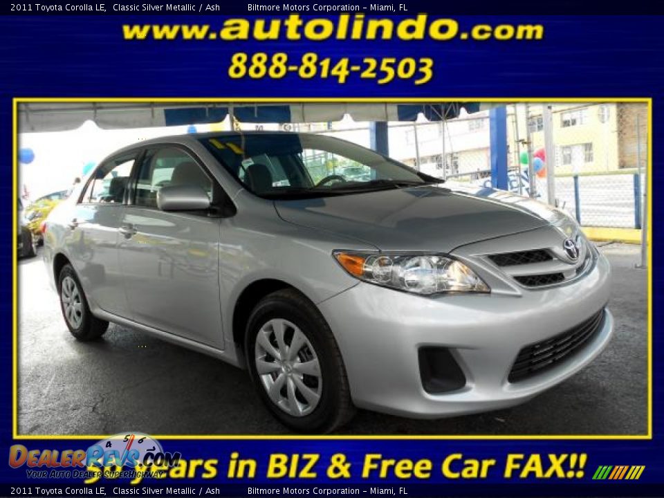 2011 Toyota Corolla LE Classic Silver Metallic / Ash Photo #1