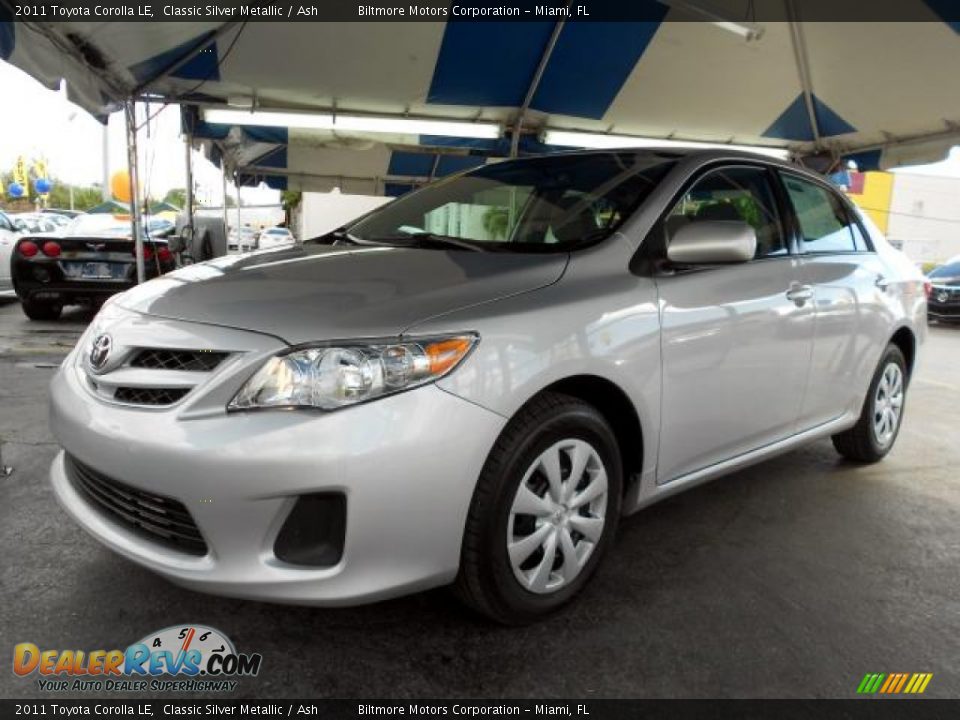 2011 Toyota Corolla LE Classic Silver Metallic / Ash Photo #3