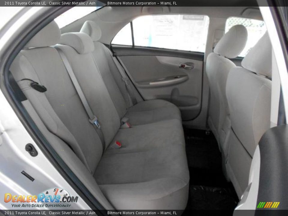 2011 Toyota Corolla LE Classic Silver Metallic / Ash Photo #11