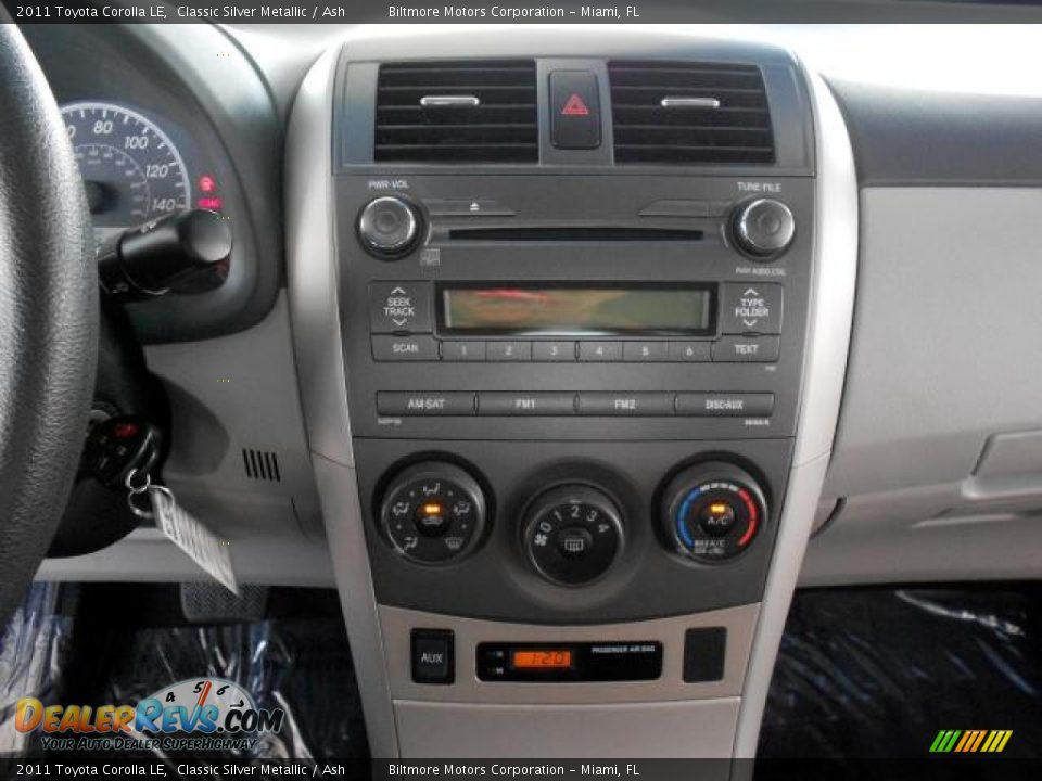 2011 Toyota Corolla LE Classic Silver Metallic / Ash Photo #14