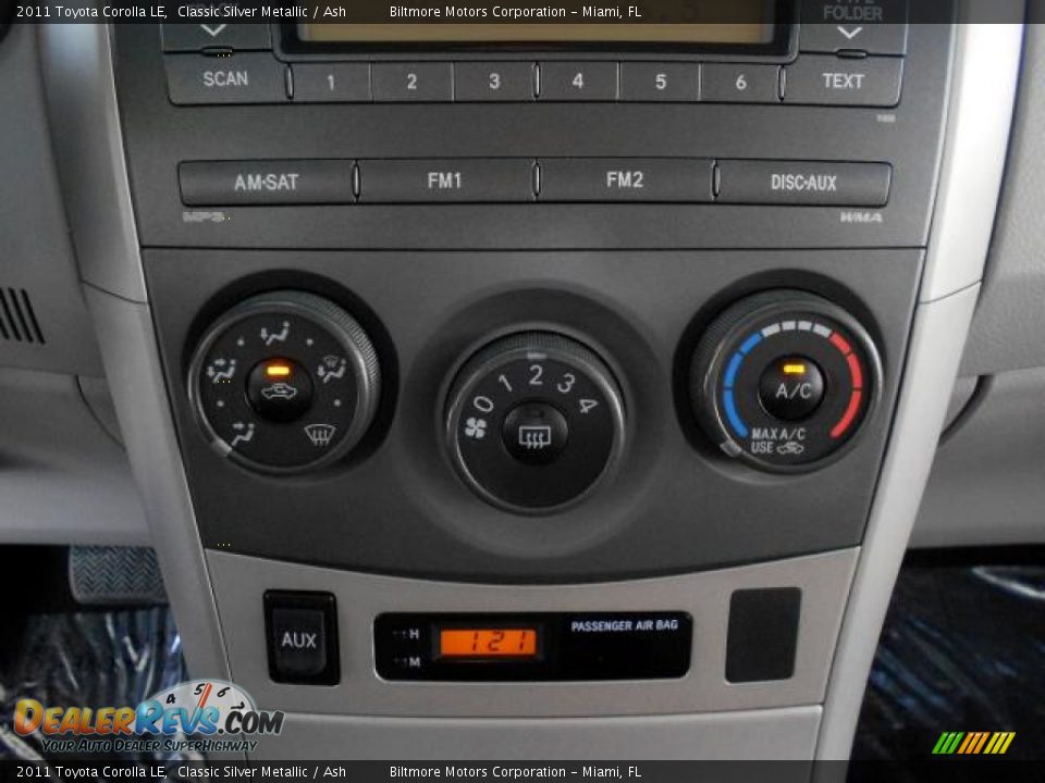 2011 Toyota Corolla LE Classic Silver Metallic / Ash Photo #15