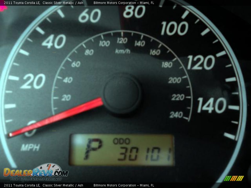 2011 Toyota Corolla LE Classic Silver Metallic / Ash Photo #17