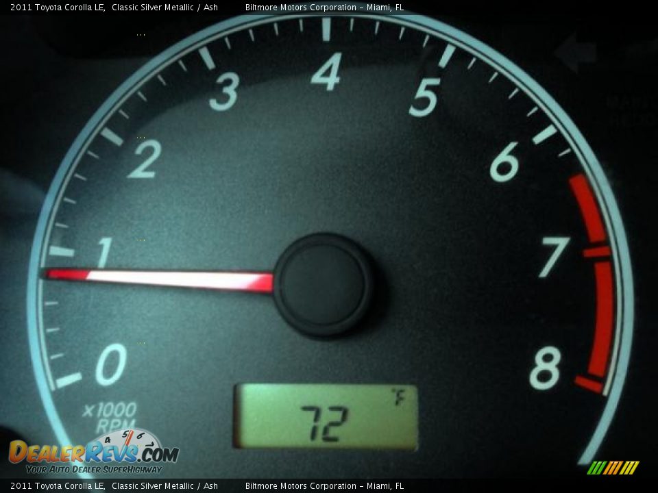 2011 Toyota Corolla LE Classic Silver Metallic / Ash Photo #18
