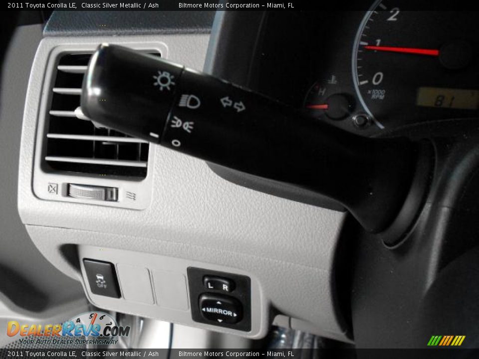 2011 Toyota Corolla LE Classic Silver Metallic / Ash Photo #21
