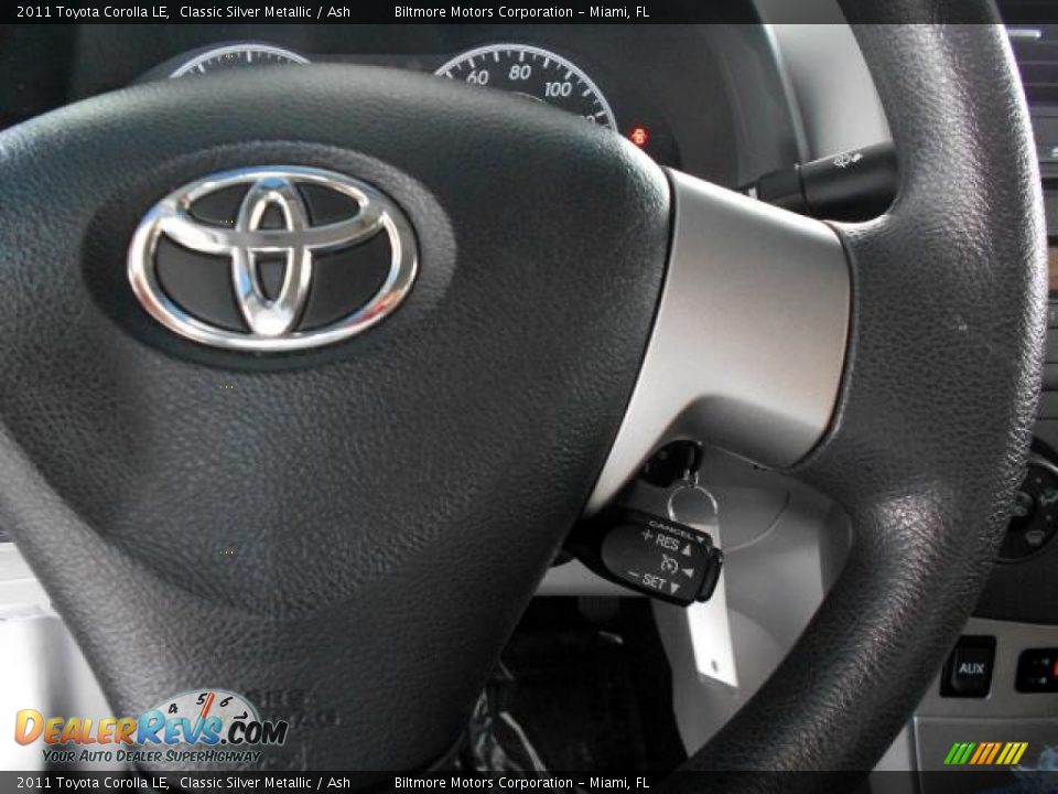 2011 Toyota Corolla LE Classic Silver Metallic / Ash Photo #24