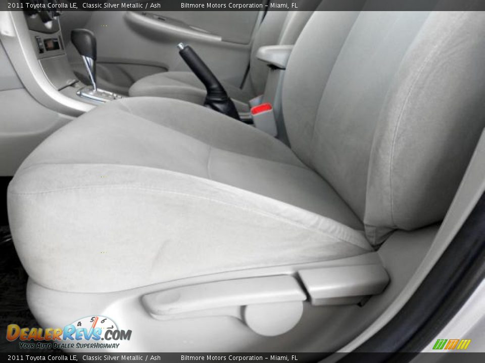 2011 Toyota Corolla LE Classic Silver Metallic / Ash Photo #25