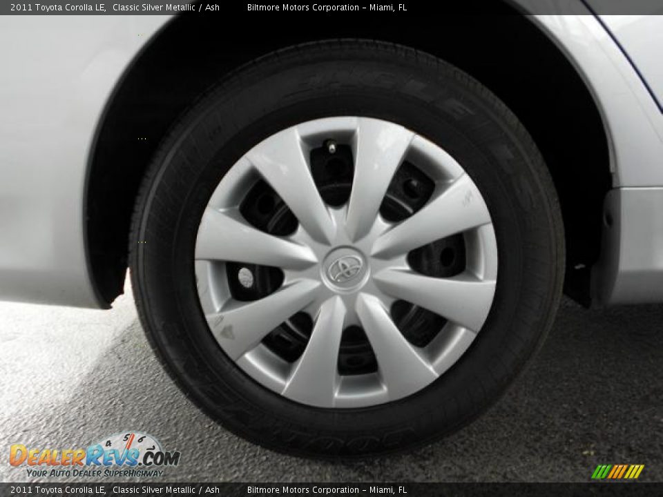 2011 Toyota Corolla LE Classic Silver Metallic / Ash Photo #27