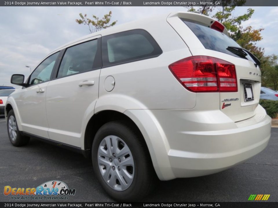 2014 Dodge Journey Amercian Value Package Pearl White Tri-Coat / Black Photo #2