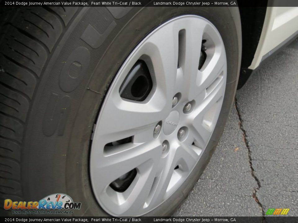 2014 Dodge Journey Amercian Value Package Pearl White Tri-Coat / Black Photo #5