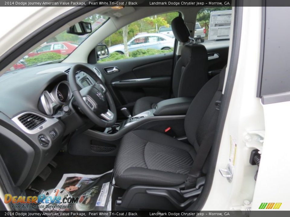 2014 Dodge Journey Amercian Value Package Pearl White Tri-Coat / Black Photo #6
