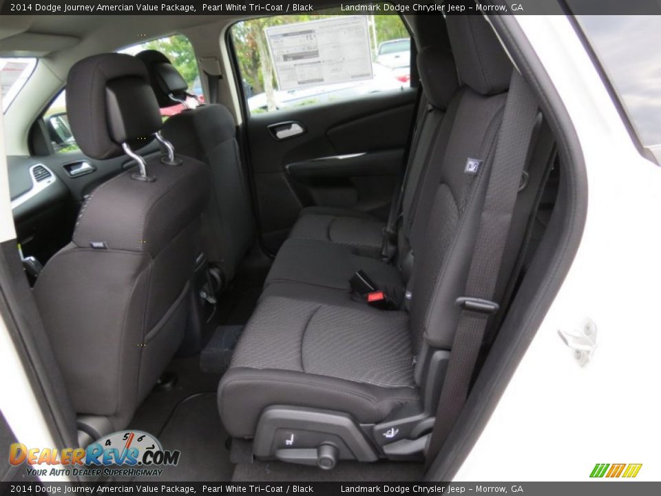 2014 Dodge Journey Amercian Value Package Pearl White Tri-Coat / Black Photo #7