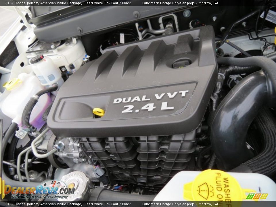 2014 Dodge Journey Amercian Value Package Pearl White Tri-Coat / Black Photo #9