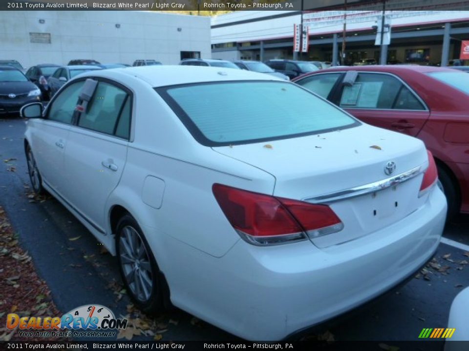 2011 Toyota Avalon Limited Blizzard White Pearl / Light Gray Photo #12