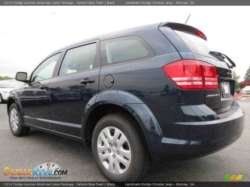 2014 Dodge Journey Amercian Value Package Fathom Blue Pearl / Black Photo #2