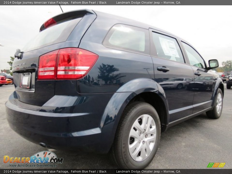 2014 Dodge Journey Amercian Value Package Fathom Blue Pearl / Black Photo #3