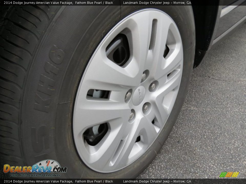 2014 Dodge Journey Amercian Value Package Fathom Blue Pearl / Black Photo #5