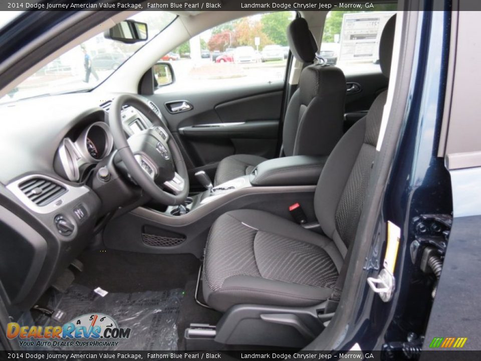 2014 Dodge Journey Amercian Value Package Fathom Blue Pearl / Black Photo #6