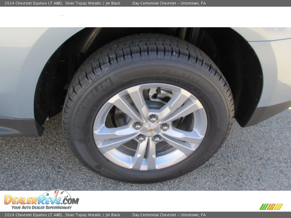 2014 Chevrolet Equinox LT AWD Silver Topaz Metallic / Jet Black Photo #3