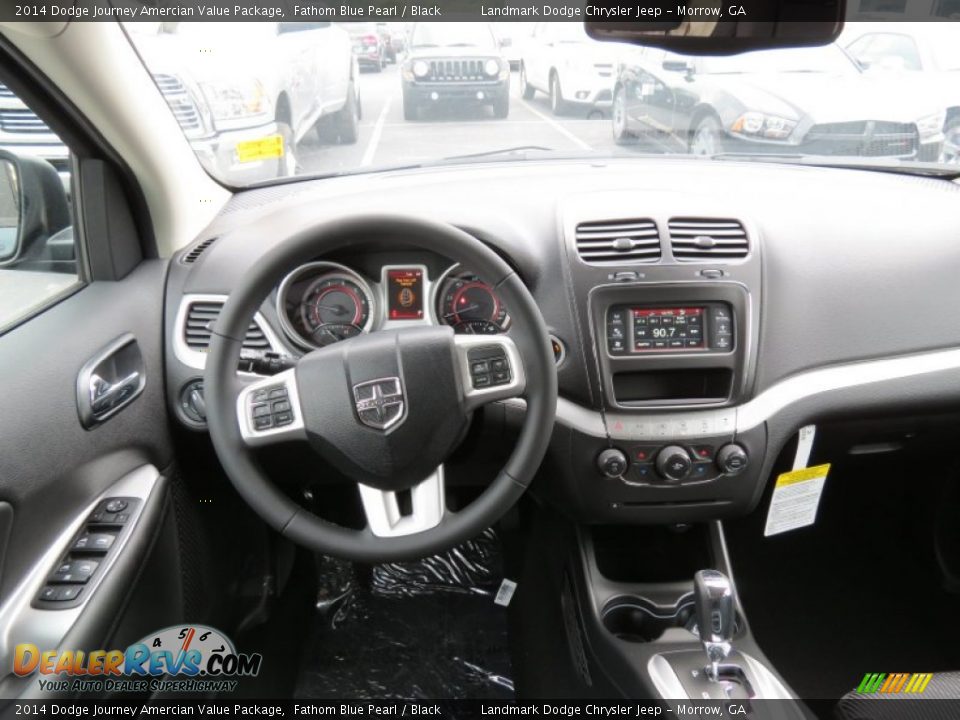 2014 Dodge Journey Amercian Value Package Fathom Blue Pearl / Black Photo #8