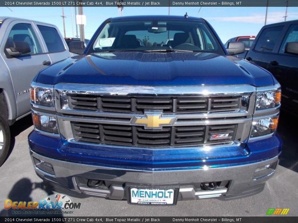 2014 Chevrolet Silverado 1500 LT Z71 Crew Cab 4x4 Blue Topaz Metallic / Jet Black Photo #5