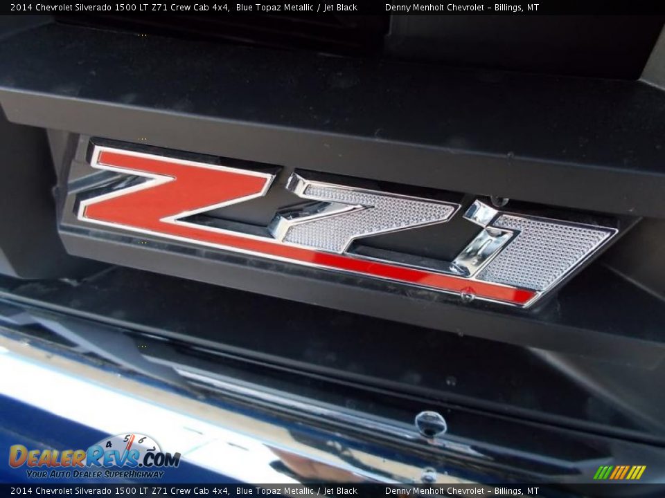 2014 Chevrolet Silverado 1500 LT Z71 Crew Cab 4x4 Blue Topaz Metallic / Jet Black Photo #6