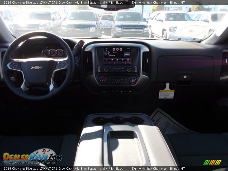 2014 Chevrolet Silverado 1500 LT Z71 Crew Cab 4x4 Blue Topaz Metallic / Jet Black Photo #8