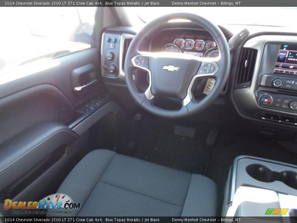 2014 Chevrolet Silverado 1500 LT Z71 Crew Cab 4x4 Blue Topaz Metallic / Jet Black Photo #9
