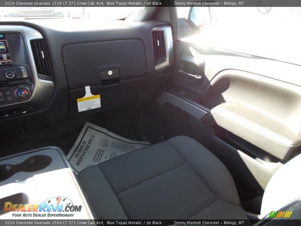 2014 Chevrolet Silverado 1500 LT Z71 Crew Cab 4x4 Blue Topaz Metallic / Jet Black Photo #10