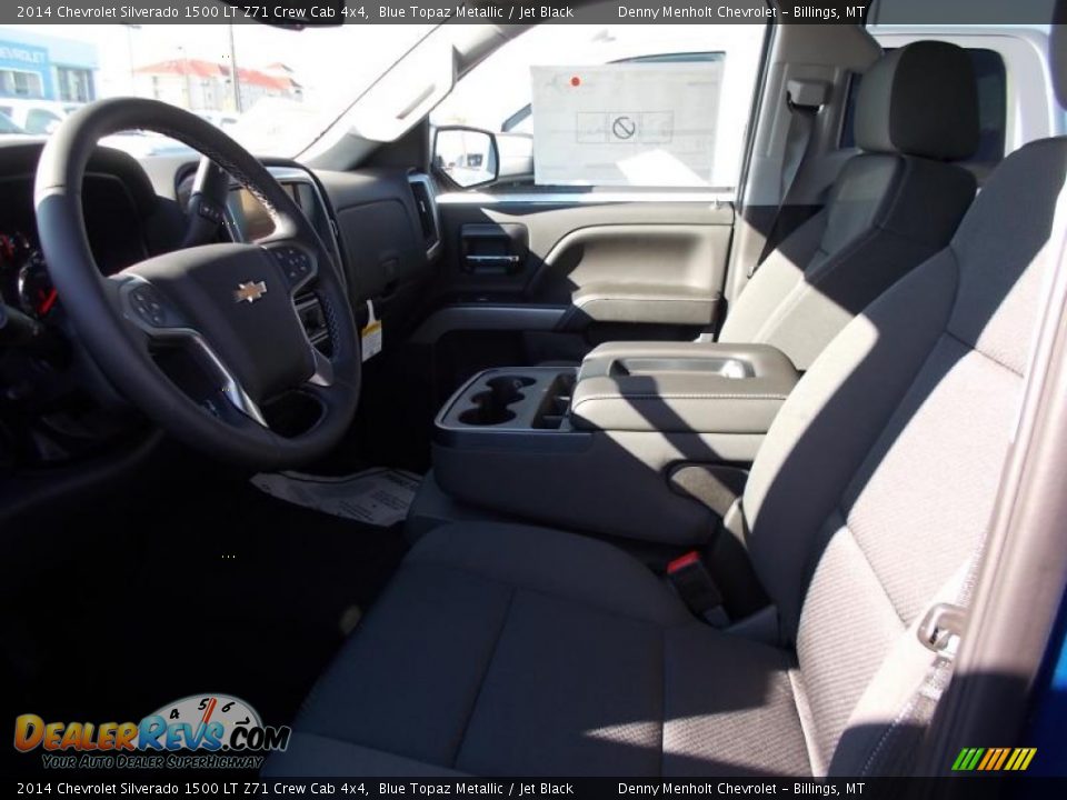 2014 Chevrolet Silverado 1500 LT Z71 Crew Cab 4x4 Blue Topaz Metallic / Jet Black Photo #11