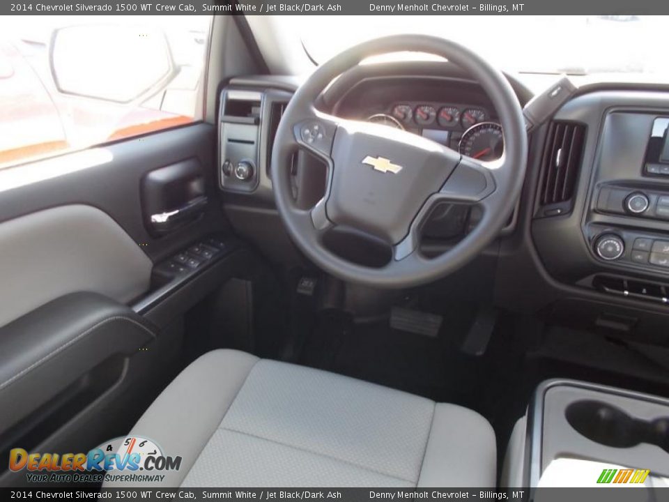 2014 Chevrolet Silverado 1500 WT Crew Cab Summit White / Jet Black/Dark Ash Photo #8