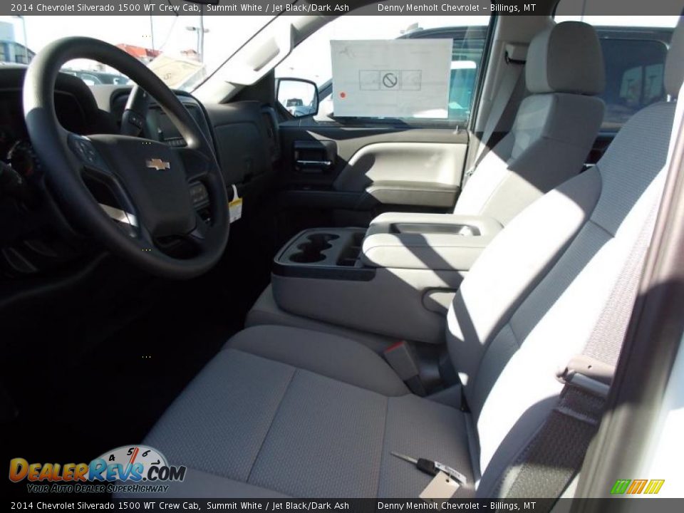 2014 Chevrolet Silverado 1500 WT Crew Cab Summit White / Jet Black/Dark Ash Photo #10