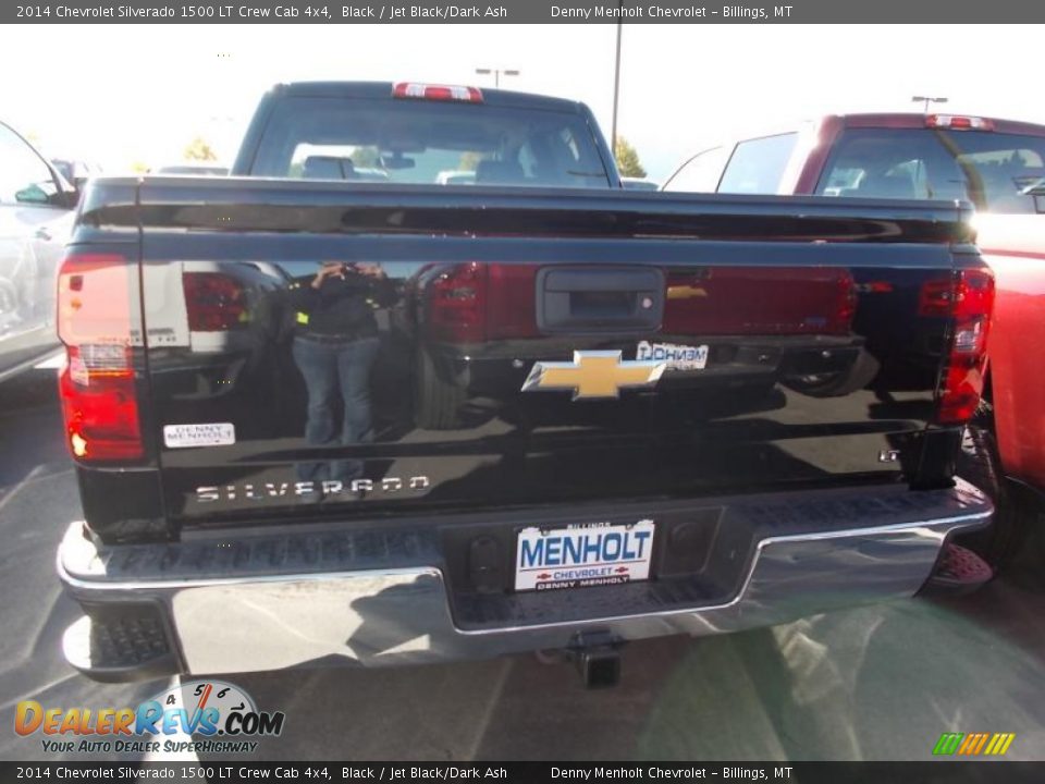 2014 Chevrolet Silverado 1500 LT Crew Cab 4x4 Black / Jet Black/Dark Ash Photo #3