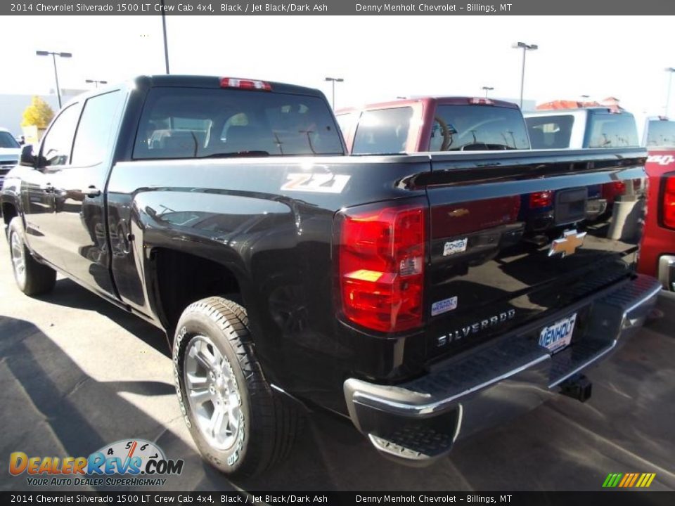 2014 Chevrolet Silverado 1500 LT Crew Cab 4x4 Black / Jet Black/Dark Ash Photo #4