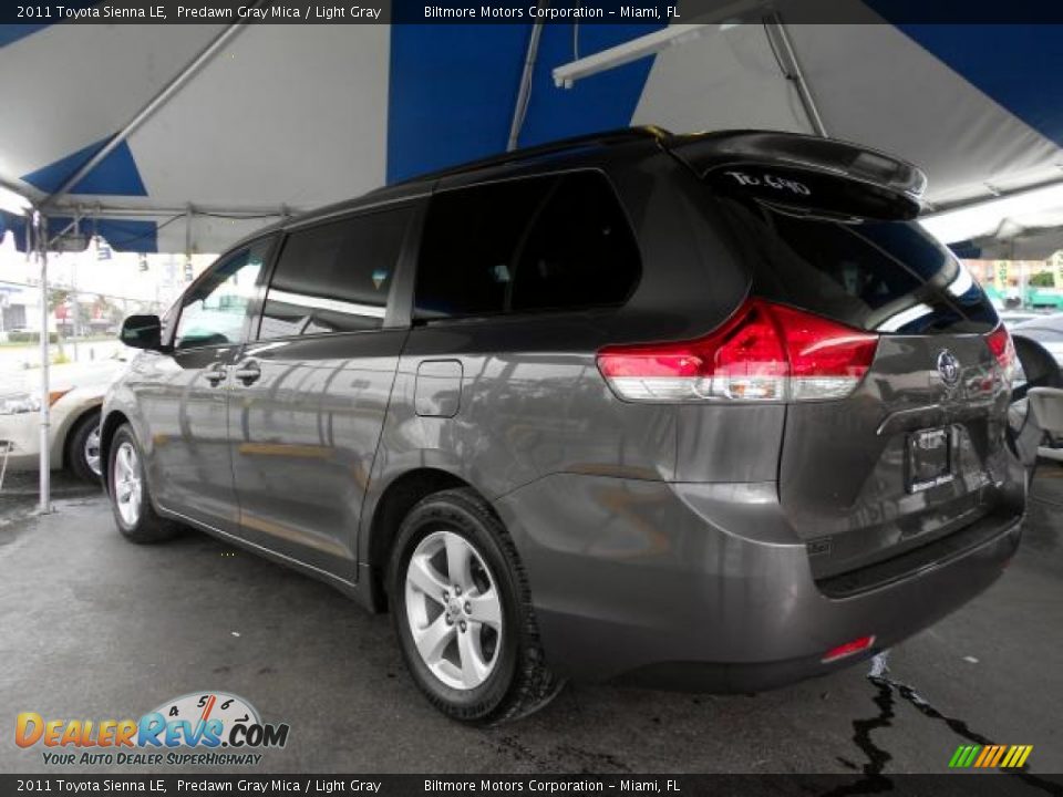 2011 Toyota Sienna LE Predawn Gray Mica / Light Gray Photo #6
