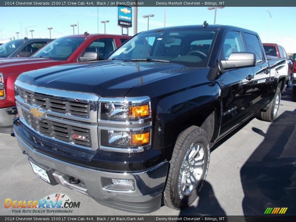 2014 Chevrolet Silverado 1500 LT Crew Cab 4x4 Black / Jet Black/Dark Ash Photo #5
