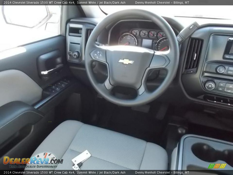 2014 Chevrolet Silverado 1500 WT Crew Cab 4x4 Summit White / Jet Black/Dark Ash Photo #8