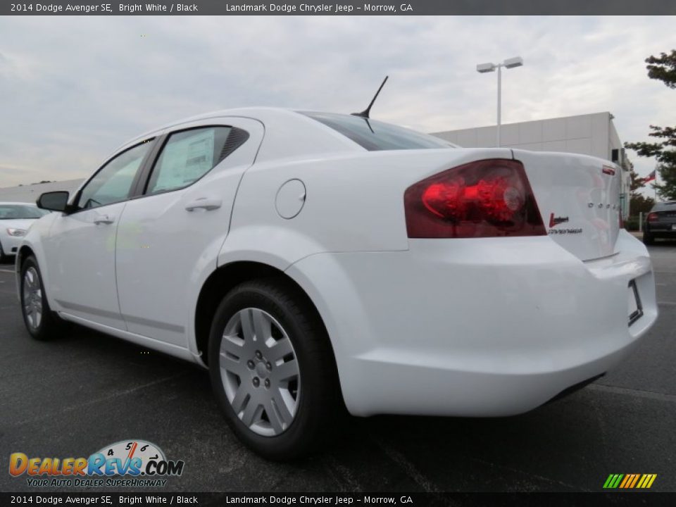 2014 Dodge Avenger SE Bright White / Black Photo #2
