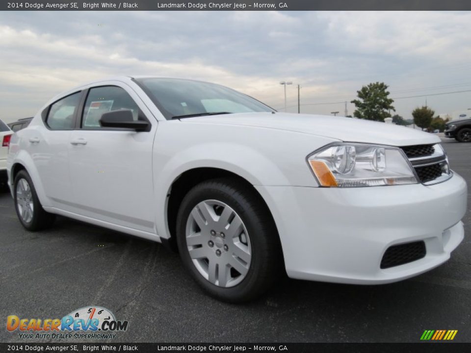 2014 Dodge Avenger SE Bright White / Black Photo #4