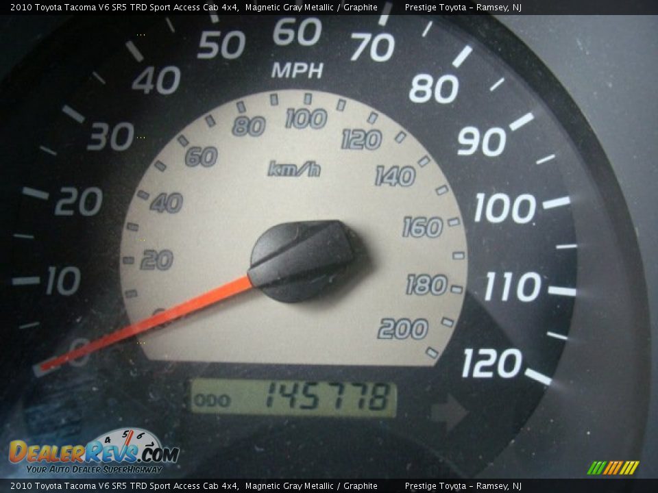 2010 Toyota Tacoma V6 SR5 TRD Sport Access Cab 4x4 Magnetic Gray Metallic / Graphite Photo #10