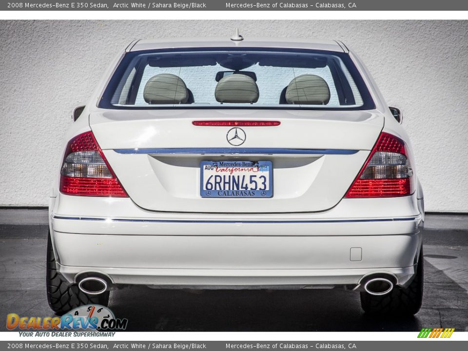2008 Mercedes-Benz E 350 Sedan Arctic White / Sahara Beige/Black Photo #3