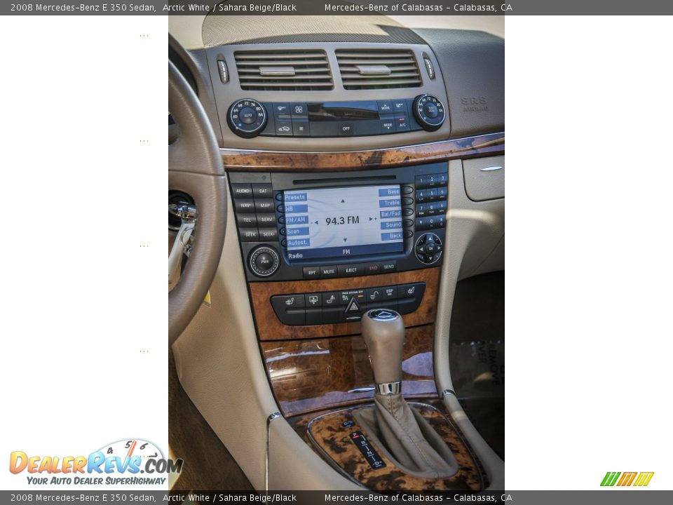 2008 Mercedes-Benz E 350 Sedan Arctic White / Sahara Beige/Black Photo #5