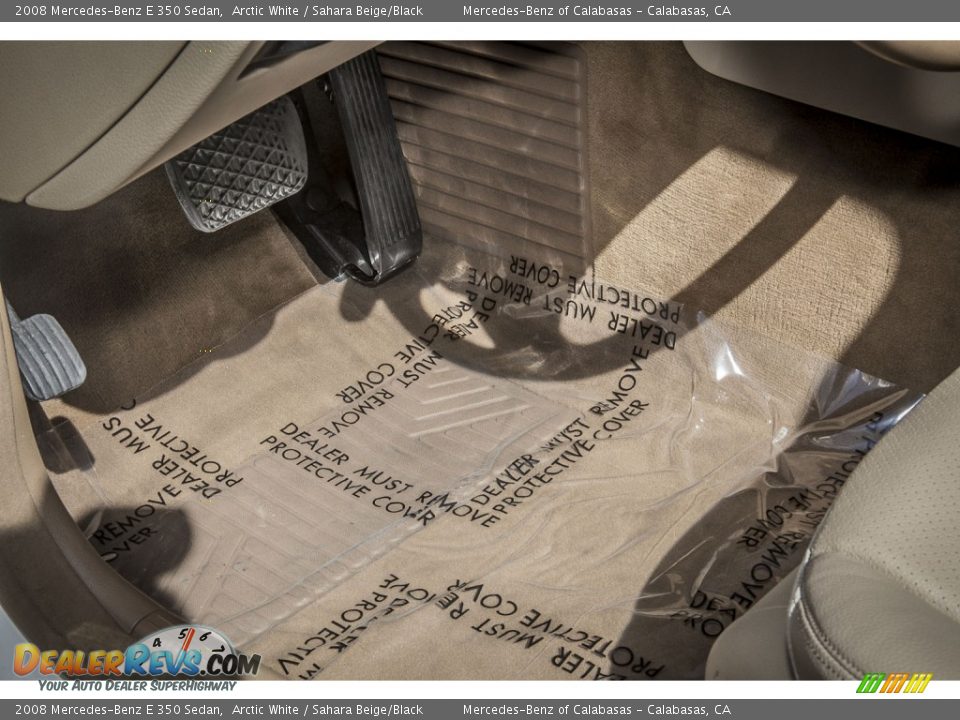 2008 Mercedes-Benz E 350 Sedan Arctic White / Sahara Beige/Black Photo #6