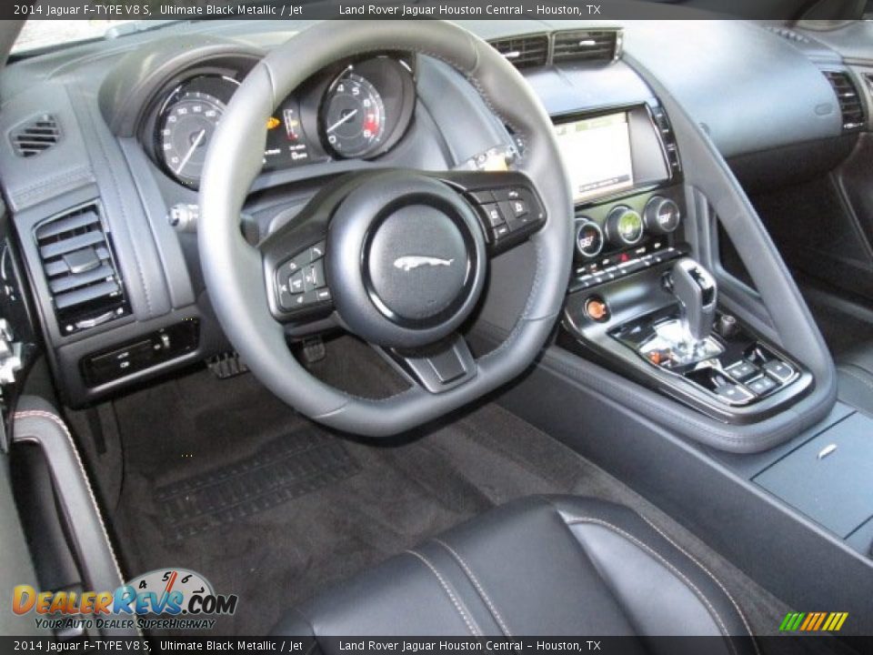 Jet Interior - 2014 Jaguar F-TYPE V8 S Photo #3