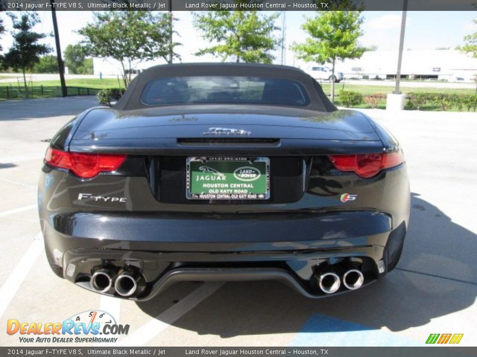 2014 Jaguar F-TYPE V8 S Ultimate Black Metallic / Jet Photo #9