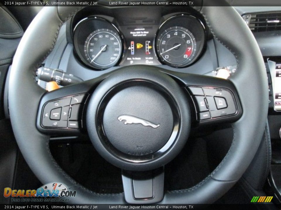 2014 Jaguar F-TYPE V8 S Steering Wheel Photo #16