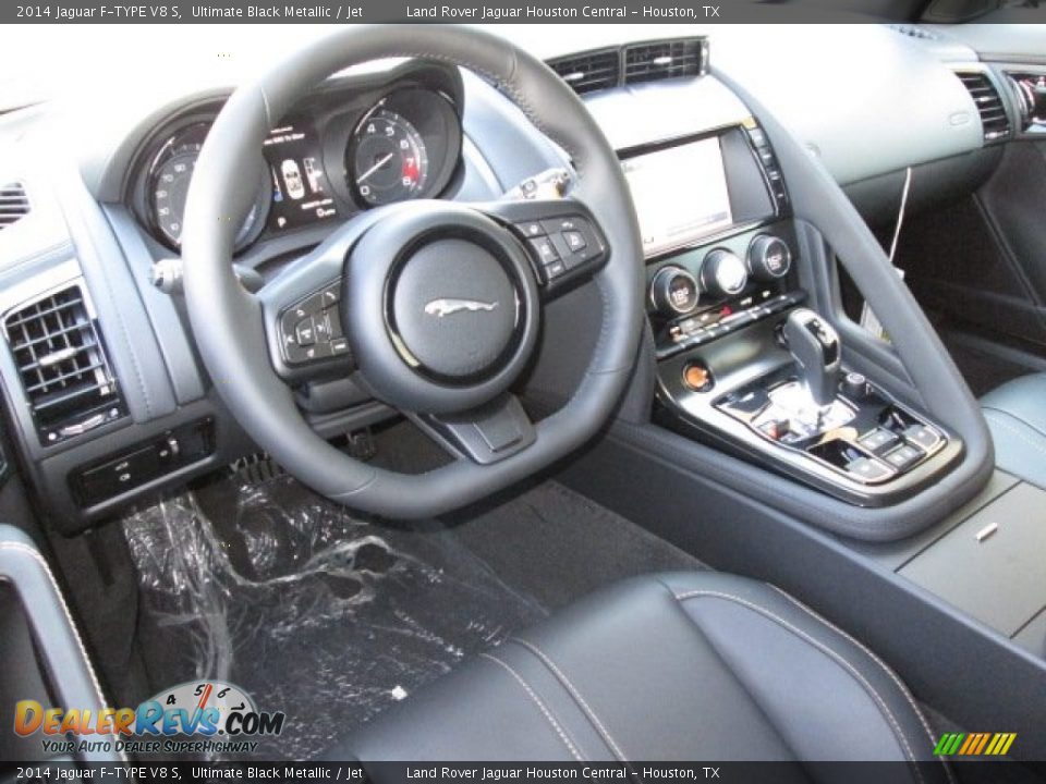 Jet Interior - 2014 Jaguar F-TYPE V8 S Photo #3