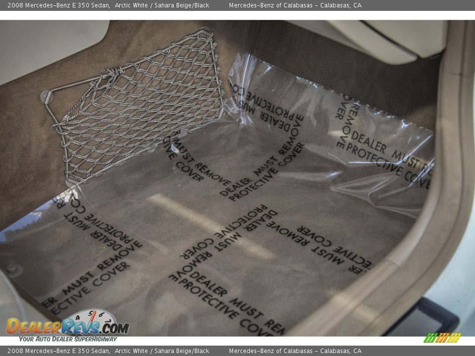 2008 Mercedes-Benz E 350 Sedan Arctic White / Sahara Beige/Black Photo #23