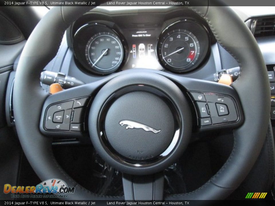 2014 Jaguar F-TYPE V8 S Steering Wheel Photo #17