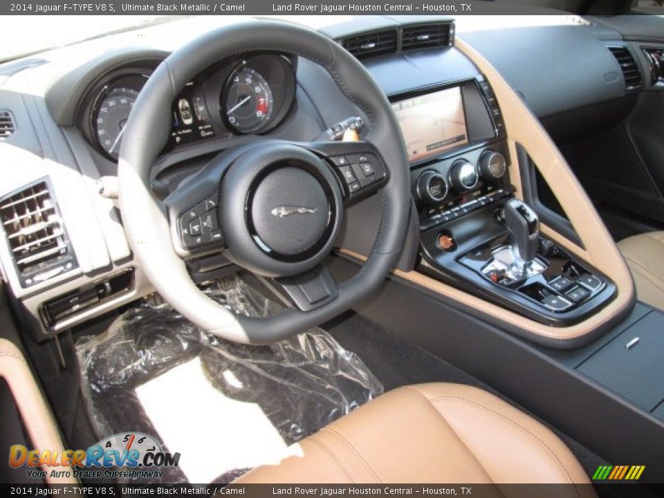 Camel Interior - 2014 Jaguar F-TYPE V8 S Photo #3